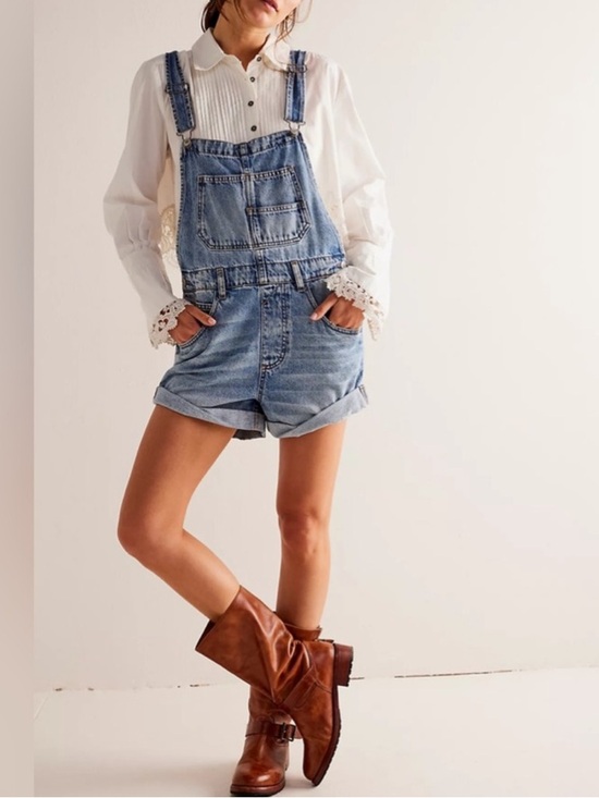 Free People Denim - We The Free The Ziggy Denim Shortall Size M
